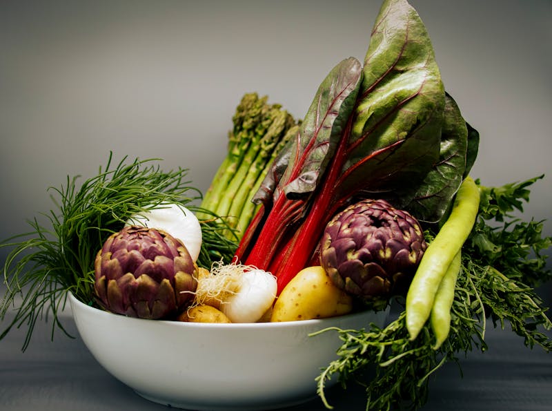 Caferio vegan salad bowl with fresh vegetables